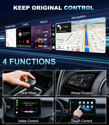 AULEXIS™ Mini Wireless CarPlay/Android Auto Adapter